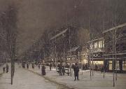 Hippolyte camille delpy Boulevard Barbes-Roche-chouart in de winter (san24) painting